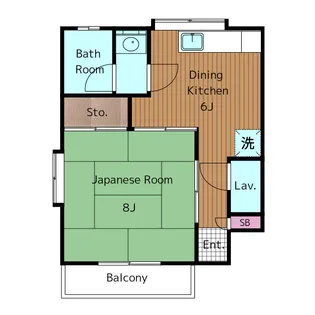 八番館【1階】の間取り