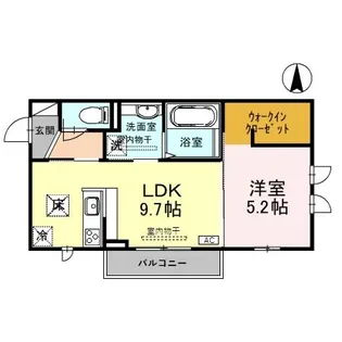 クラベール【1階】の間取り
