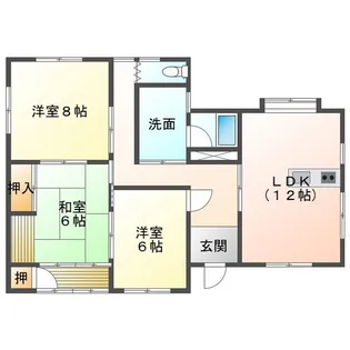 三重県亀山市羽若町【一戸建】の間取り