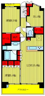 スカイティアラ ウエスト【15階】の間取り