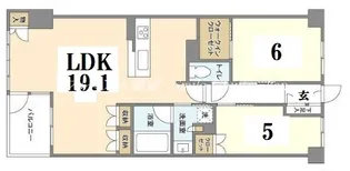 京都府京都市中京区西ノ京中保町【マンション】の間取り