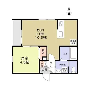 神奈川県逗子市山の根2【アパート】の間取り