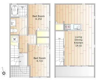 東京都目黒区碑文谷6【一戸建】の間取り
