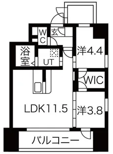 大阪府大阪市城東区今福西1【マンション】の間取り