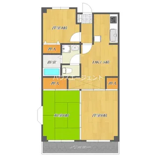 清水マンション【2階】の間取り