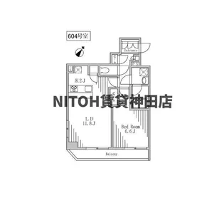 HOPE CITY 秋葉原【8階】の間取り
