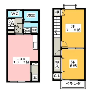 愛知県稲沢市祖父江町森上本郷八【一戸建】の間取り