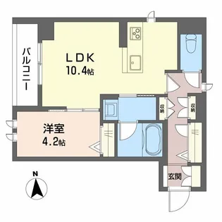 エルドール鉄砲町東【4階】の間取り