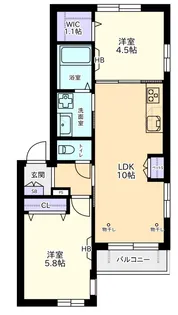 サンライトコート【2階】の間取り