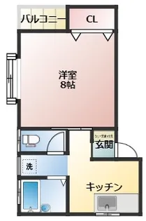 カーサマルワA【2階】の間取り