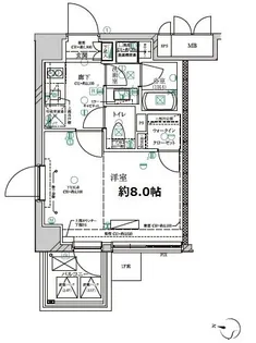 ディアレイシャス三軒茶屋【4階】の間取り