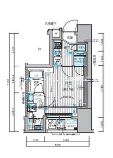 メインステージ新御徒町【8階】の間取り