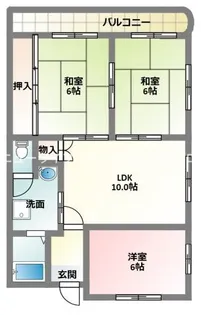 グラシエール門真【5階】の間取り
