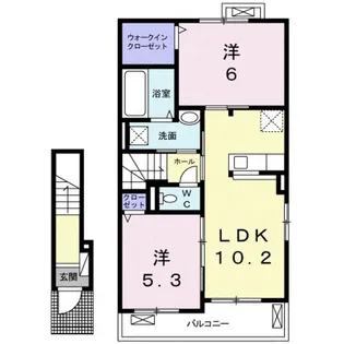 プラムII【2階】の間取り