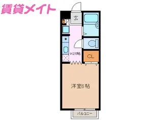 エポックエゲ6【1階】の間取り