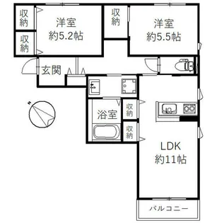 AZALEA湘南【1階】の間取り