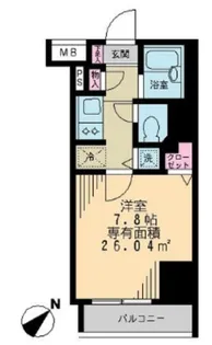 アーク銀座京橋【3階】の間取り