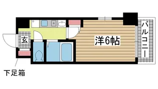 エステムコート神戸ハーバーランド前【5階】の間取り