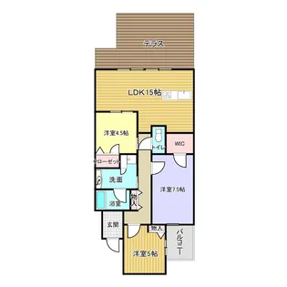 エスリード西大寺ザ・レジデンス【1階】の間取り