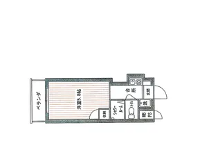 ウインベルソロ蒲田【1階】の間取り