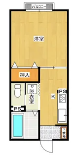 レジデンス博多【2階】の間取り