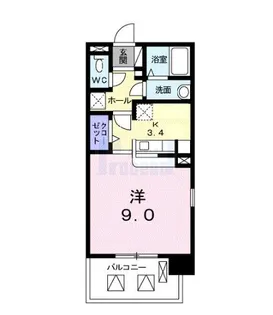 リーフグリーン【10階】の間取り