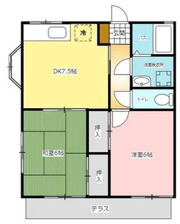 メゾンプラス1【1階】の間取り