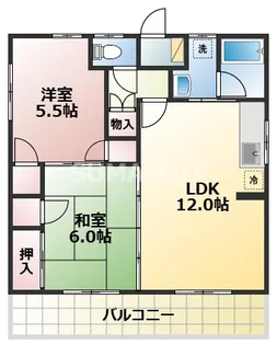 ドミール平田【1階】の間取り