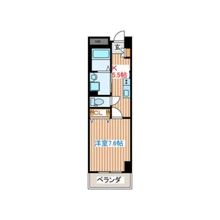 URBAN FLATS北上【6階】の間取り
