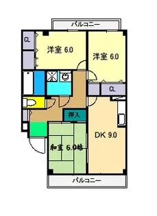 セゾン・メルヴェーユ冬【3階】の間取り