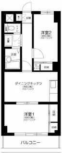 スワンハイツ【2階】の間取り