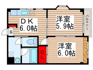 東照マンションの間取り