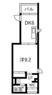 プラシード戸越【3階】の間取り