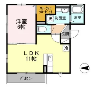シャルム清澄白河【2階】の間取り