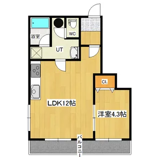 藤グリーンマンション【3階】の間取り
