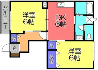 カルフール【1階】の間取り