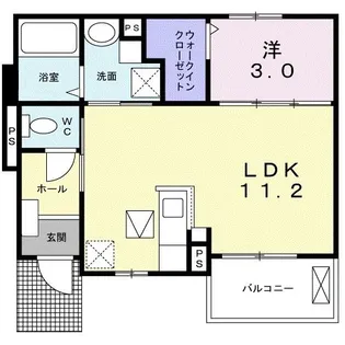 プリマヴェーラ六番館【1階】の間取り