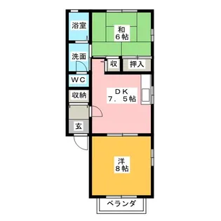 アネックスイトウII【2階】の間取り