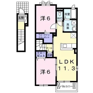 エニシア【2階】の間取り