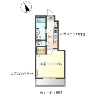 ラ・メール【1階】の間取り