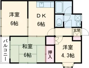 セレーノ東町II【3階】の間取り
