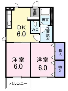 サンプラーズ東 B【1階】の間取り
