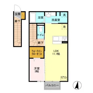 ルミエール陽南【2階】の間取り