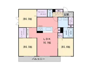 Feliseed 伊都の杜【2階】の間取り