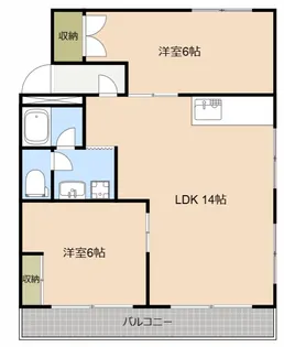 イーグルホワイト【2階】の間取り