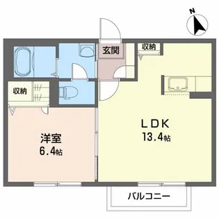 シャーメゾン リッツ【2階】の間取り
