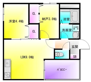 D porta canina【2階】の間取り