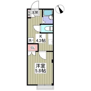 チェリーヒル多摩【2階】の間取り