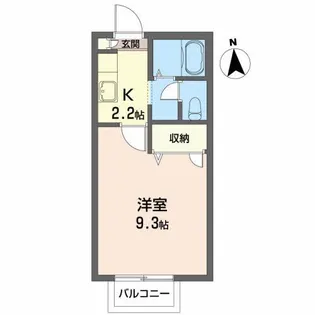 リーフス【2階】の間取り