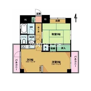 ハプスコート【2階】の間取り